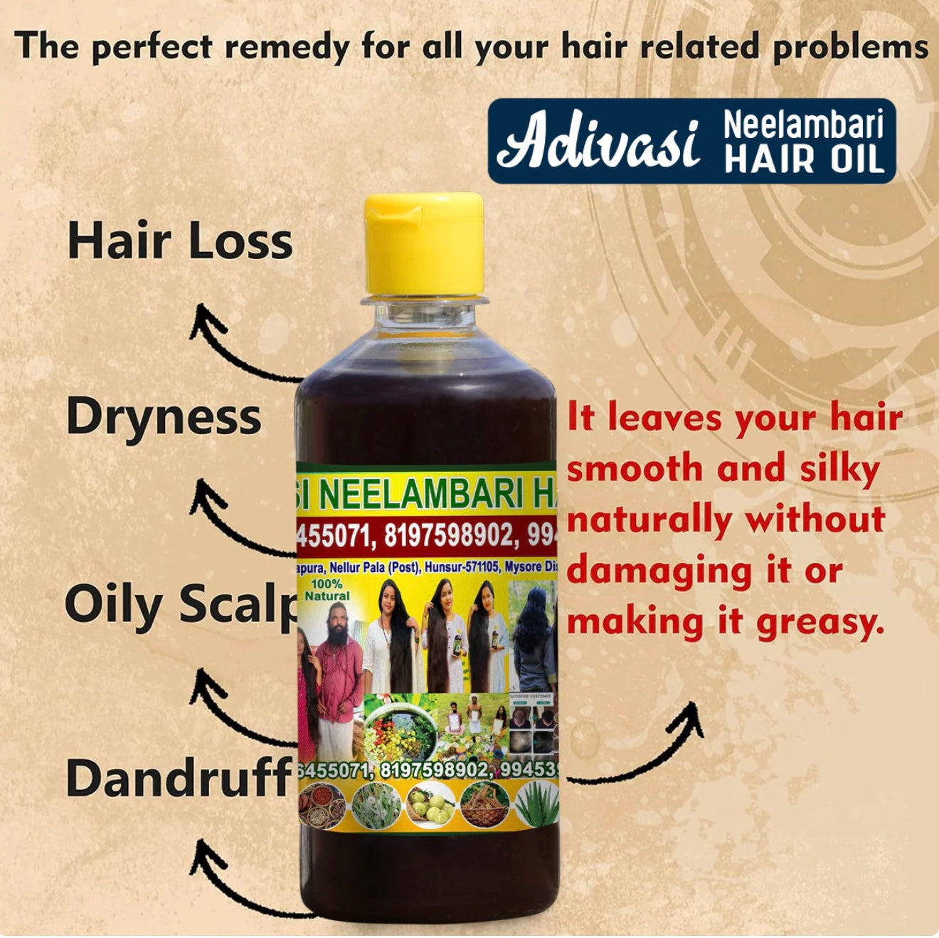 Adivasi Neelambari Herbal Hair Oil